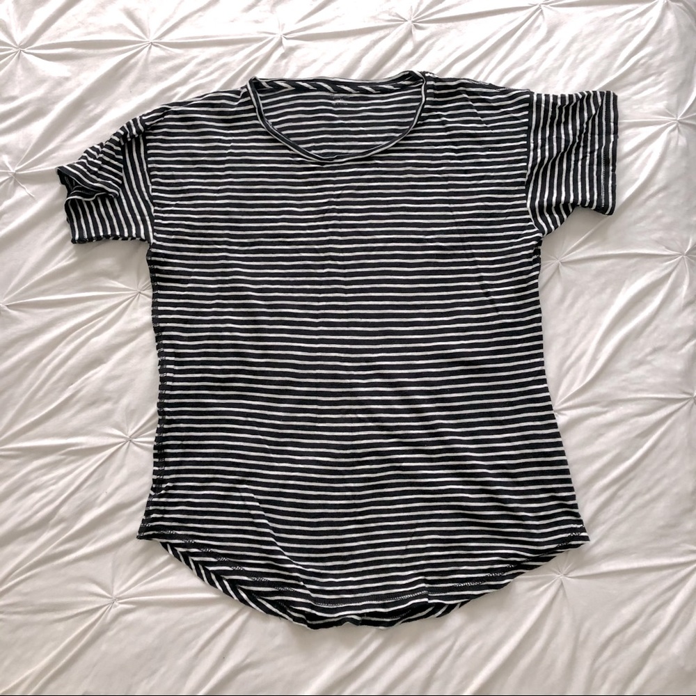 Madewell Whisper Cotton Striped Crew Neck Tee